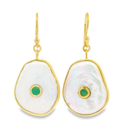 Pearlise 18k Gold Plated Sterling Silver Earrings